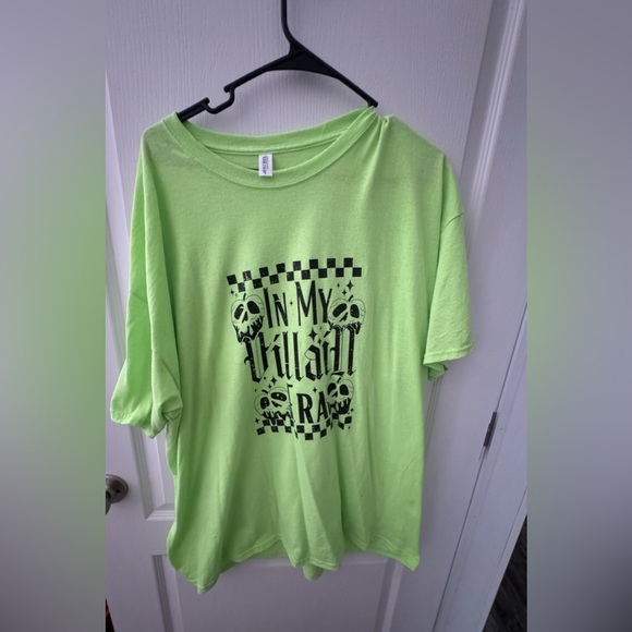 2XL “In My Villain Era” T-Shirt - LIME GREEN - Picture 6 of 6